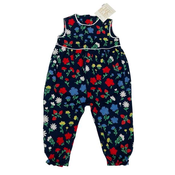 NWT TBBC 0-6M Rebecca Romper in Berry Vintage